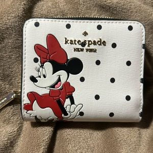 Kate Spade Disney X Minnie Mouse Small Zip Around Wallet